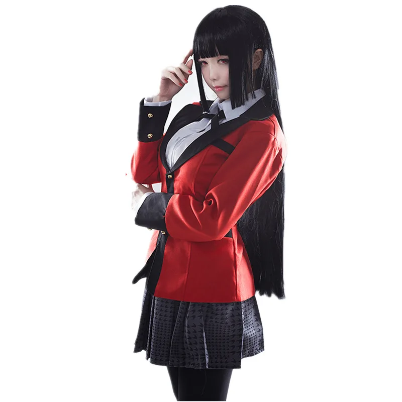 2018 новый аниме Kakegurui Jabami Yumeko карнавальный костюм японская школьная форма