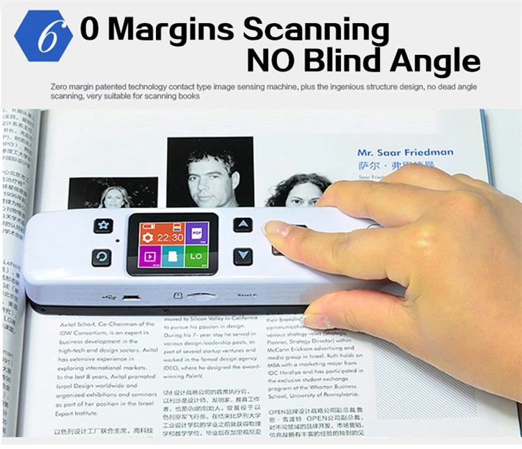 best document scanner Milestone Wifi Photo Document Scanner  Wireless Fine Resolution 1050DPI Portable Scanner Connected JPG/PDF File Format  Handheld android scanner