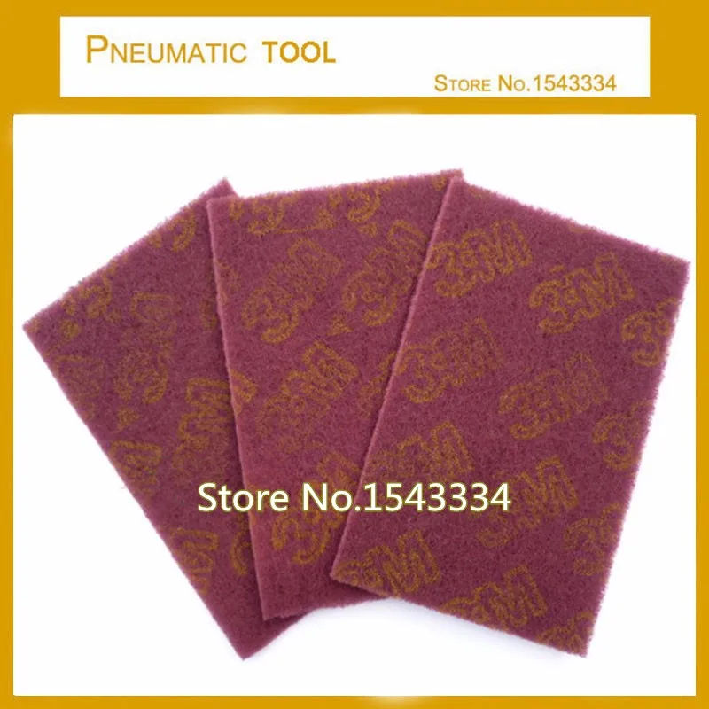 

10pcs 100*150mm Premium Quality 7447 Scotch Pad Flexible Non-woven Hand Pad for Stainless Steel Metals Wood Polishing