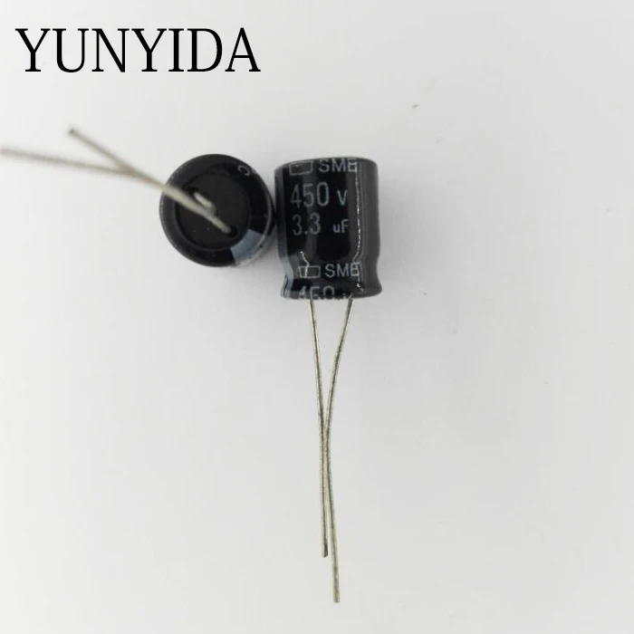 450V 1UF 2.2UF 3.3UF 4.7UF 10UF 22UF 33UF 47UF 68UF 82UF 100UF 150UF Aluminum Electrolytic Capacitor