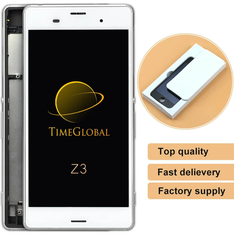 10pcs 2015 New Real Special Offer Rushed For Sony Ericsson Xperia Z3 Lcd Touch Digitizer Screen Assembly With Frame
