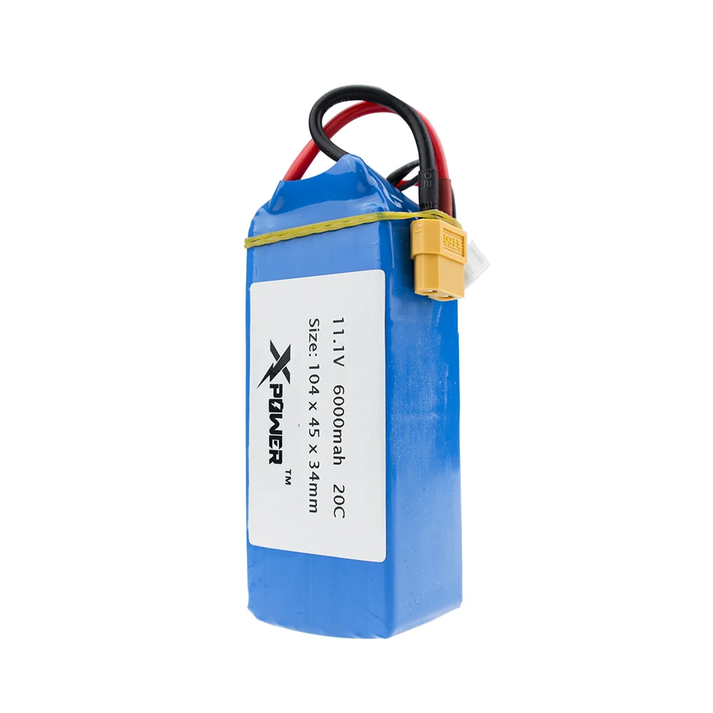 

Upgraded 11.1V 6000mAh XT60 RC Batteria Lipo Battery For XK X380 X380-A X380-B X380-C RC Quadcopter Helicopters Drone Battery