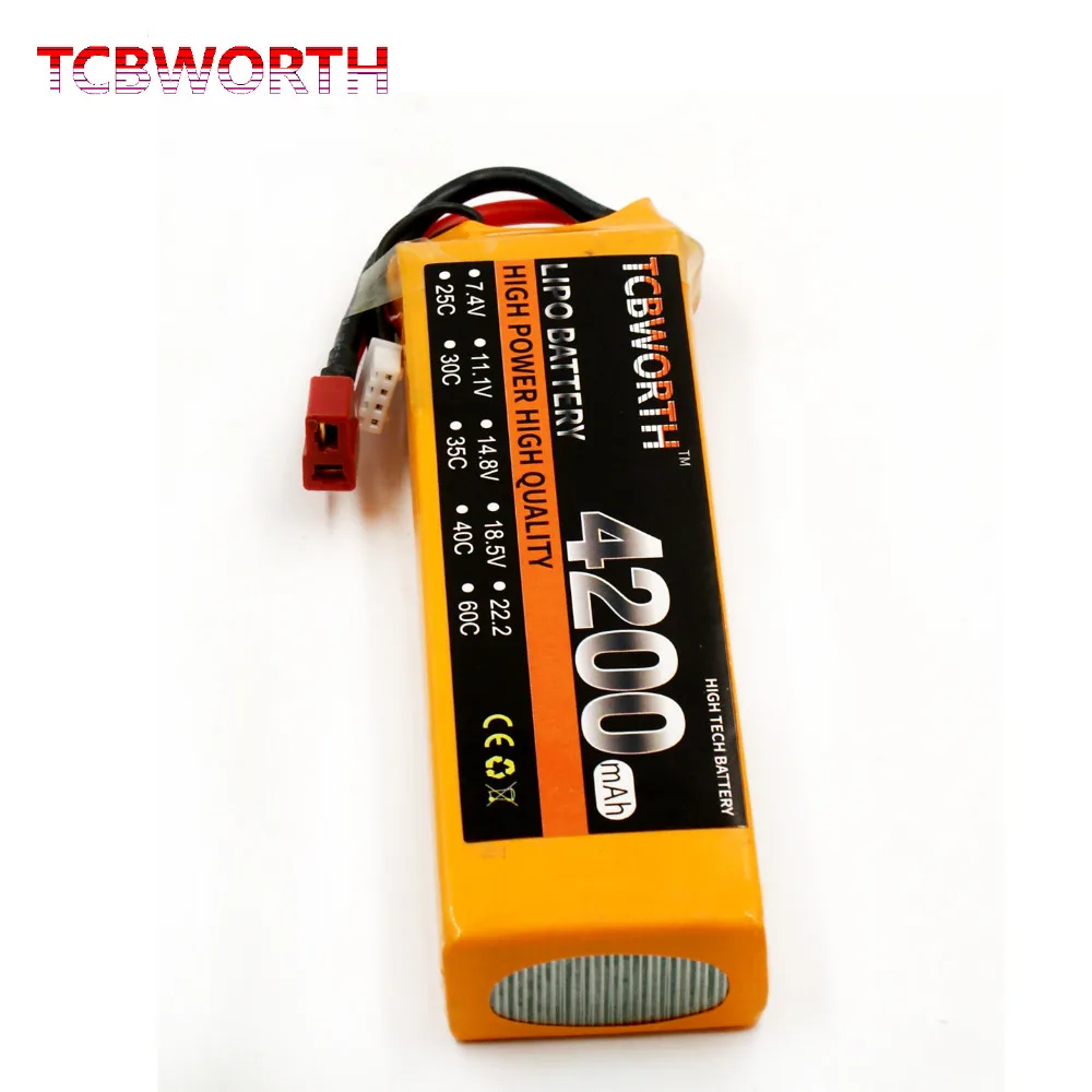 

TCBWORTH 2S 7.4V 4200mAh 40C RC Drone LiPo battery For RC Airplane Quadrotor Helicopter Car Boat Power 2S battery LiPo
