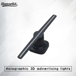Портативный 3D голографический проектор с wi-fi дисплей вентилятор для магазина рекламировать
