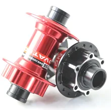 Novatec DH41SB MTB Mountain Bike Front hub 2 Bearing Disc 32 Holes 32h Bicycle Hubs 20mm skewer 110mm Black Red Color new novatec 041 042 711 712 mountain bicycle aluminum alloy 6 bearing bike hubs with skewers mtb parts black red color free ship