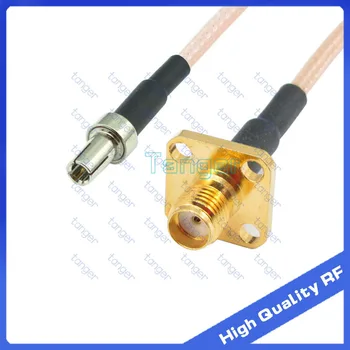 

RG316 TS9 male to SMA female 4 hole panel straight connector with 20cm 8" 8inch and RF Coaxial Pigtail Jumper High Quality cable