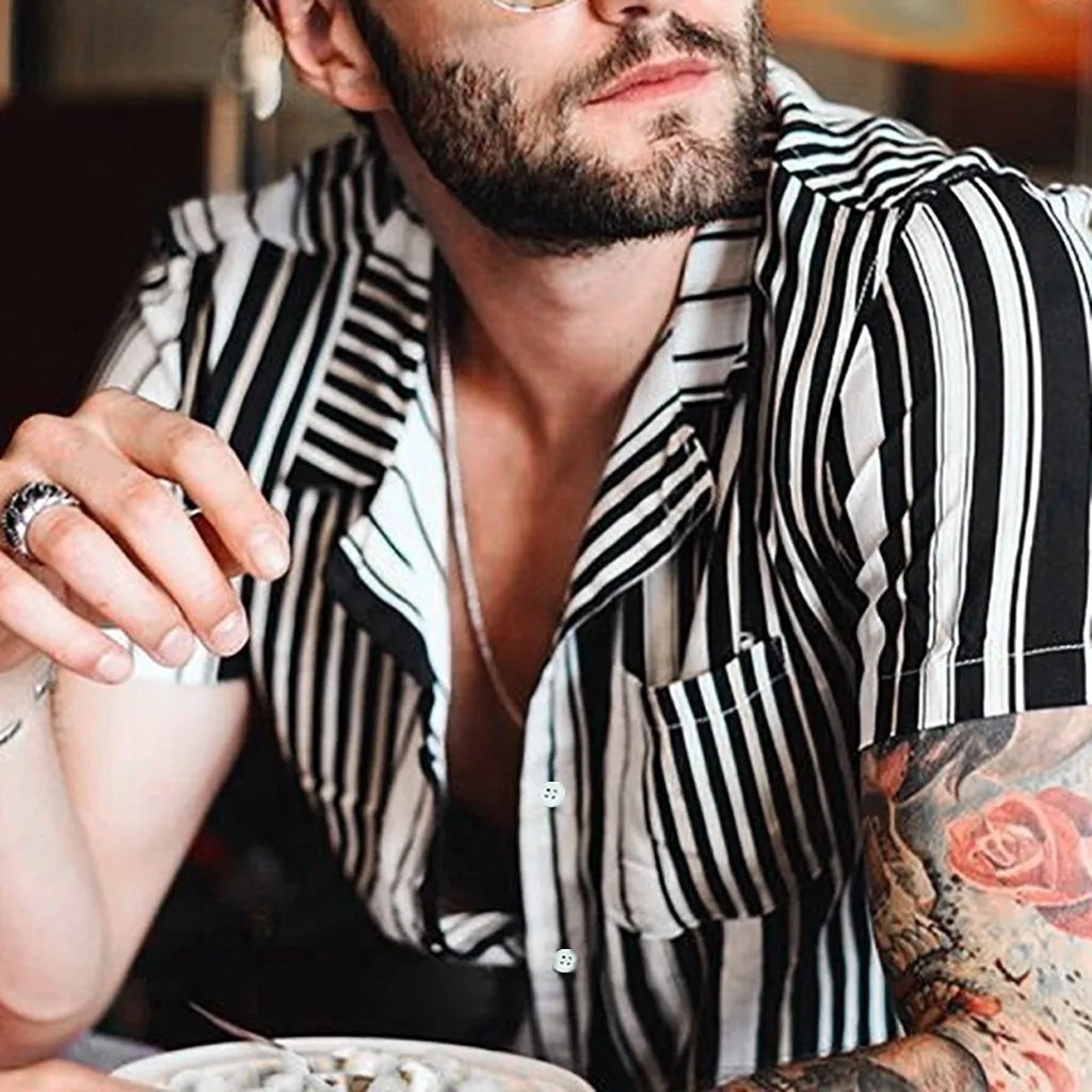 قميص رجالي Camisa الشاطئ 2019 الصيف الخريف ميزات الرجال قصيرة الأكمام قميص عارضة فضفاض بلوزة الذكور زر الرجعية قمصان قمم قميص رجالي Camisa الشاطئ 2019 الصيف الخريف ميزات الرجال قصيرة الأكمام قميص عارضة فضفاض بلوزة الذكور زر الرجعية قمصان قمم