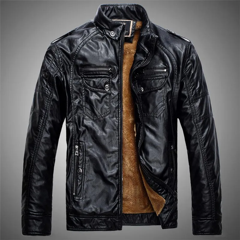 font b Mens b font Winter font b Leather b font font b Jackets b
