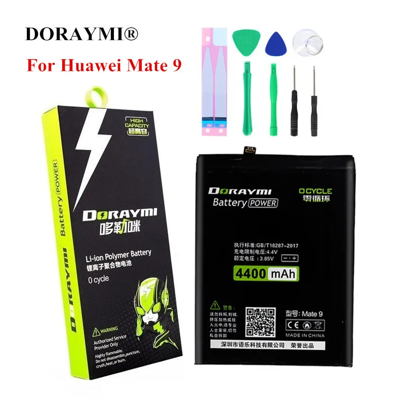 

DORAYMI 4400mAh HB396689ECW Battery for Huawei Mate 9 Mate9 Pro Honor 8C Phone Replacement Batteries Lithium polymer Bateria