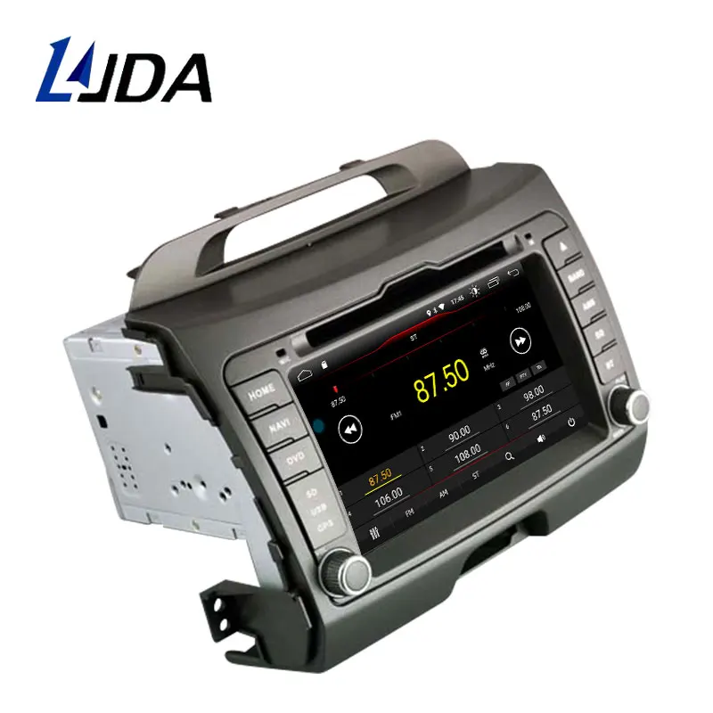Top LJDA Android 9.1 Car DVD Player For KIA Sportage 3 2010-2012 2013 2014 015 GPS Navigation 2 Din Car Radio Multimedia WIFI Stereo 4