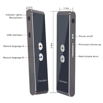

Smart Voice Portable Two-Way Real Time Multi-Language Version Learning Travel BusinessTranslation Text Photo Language Translator