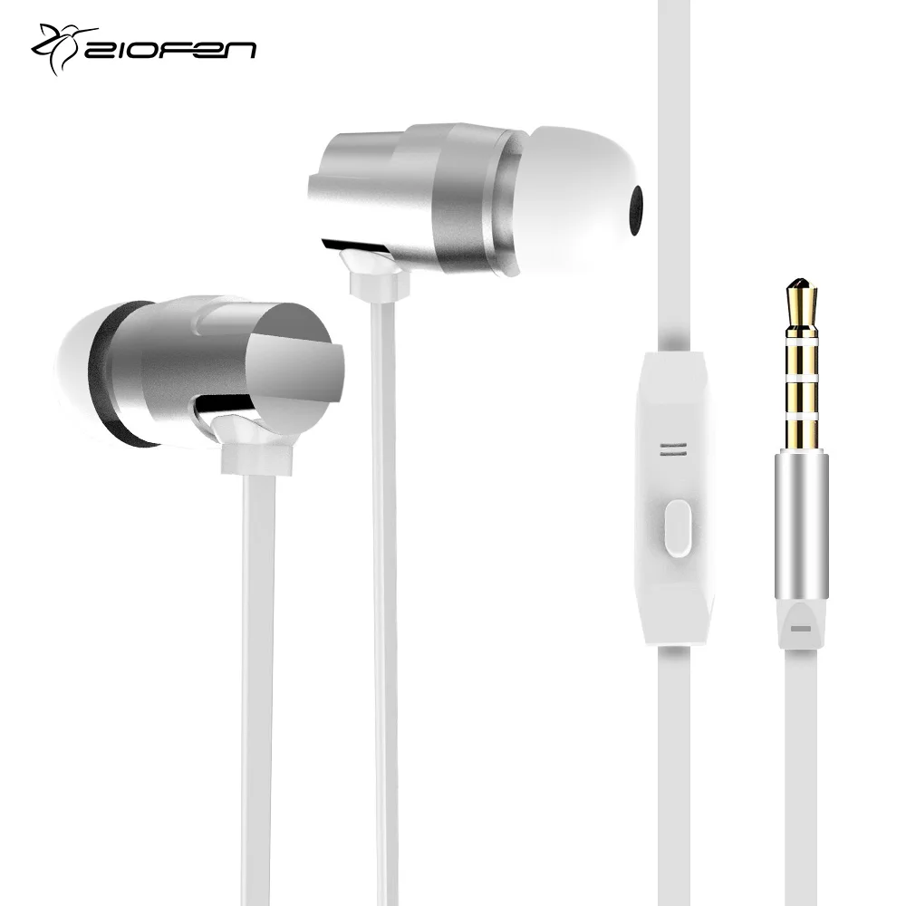 ZIOFEN Earphones For smartphone for Tablet PC for MP3/MP4 3.5mm Silver