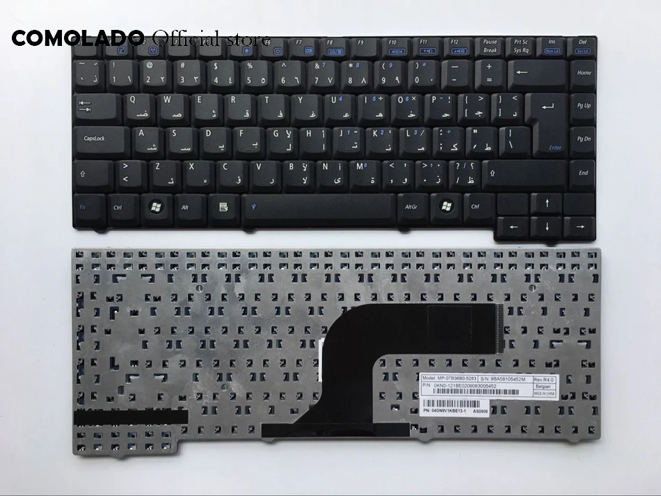 AR Arabic Keyboard For Asus F5 F5RL F5S F5SL F5SR F5V F5VL A3H A3A A3V Laptop Keyboard AR Layout