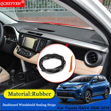 QCBXYYXH авто-Стайлинг С нескользящими резиновыми подошвами и звуконепроницаемые не пропускающие шума Пылезащитная крышка приборной панели автомобиля лобового стекла уплотнительные прокладки для Toyota RAV4 2009