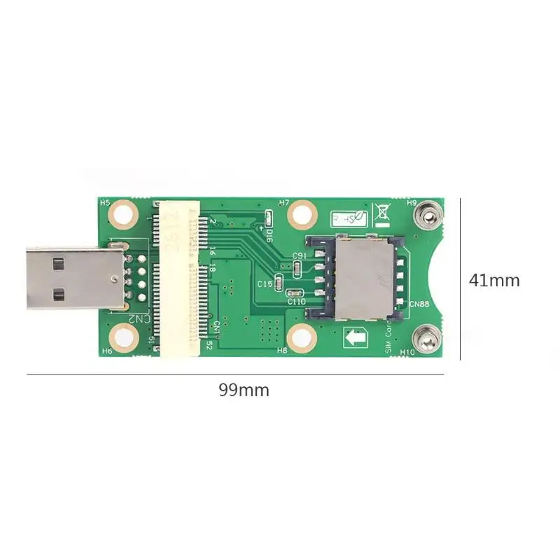 Мини PCI-E к USB адаптер с SIM 8 Pin слот для карты для WWAN/LTE модуль