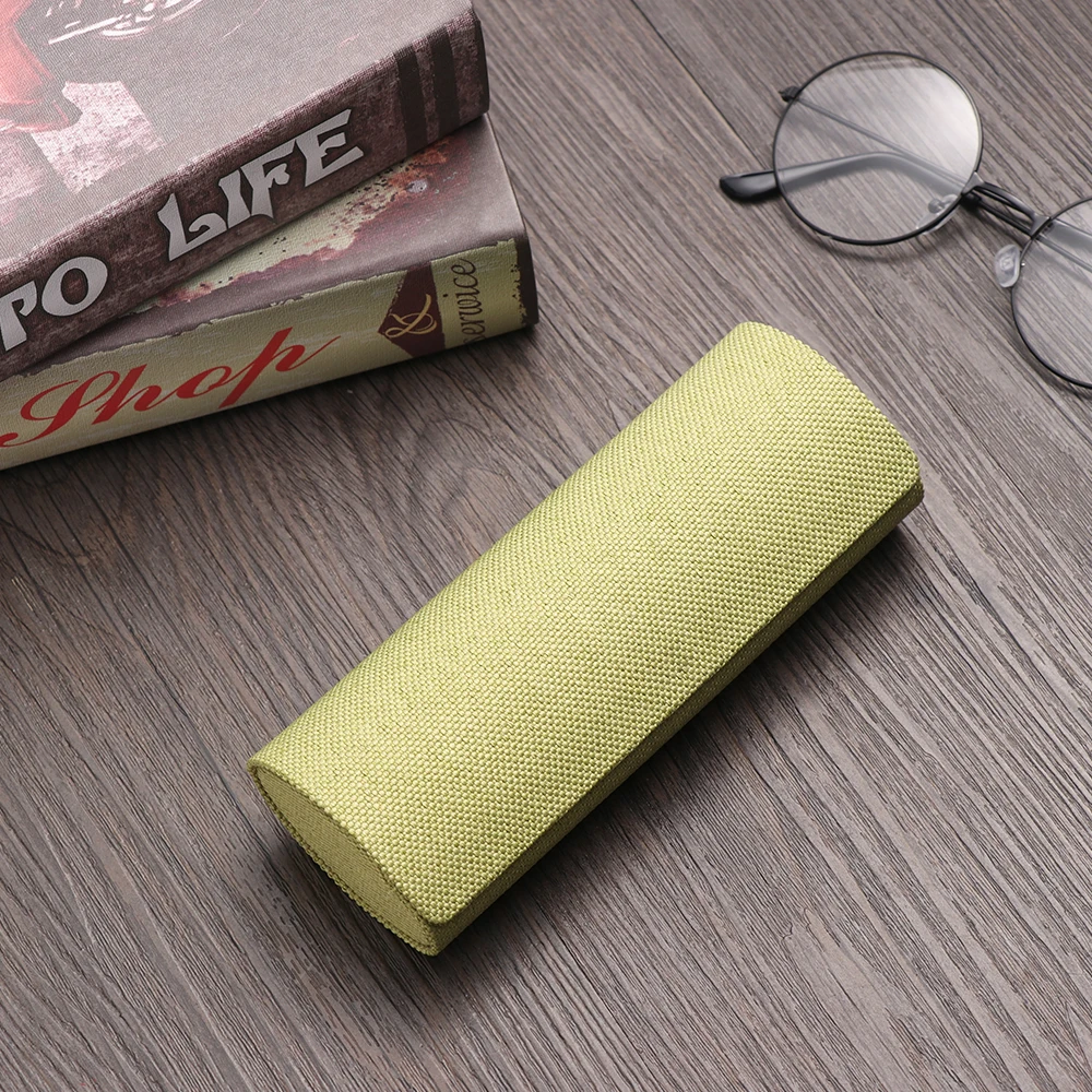Glasses Case Retro Oval Glasses Box Sunglasses Linen Folding Eyewear Case Optical Handmade Storage case for glasses glasses case glasses storage bag sunglasses bag zipper eyewear box