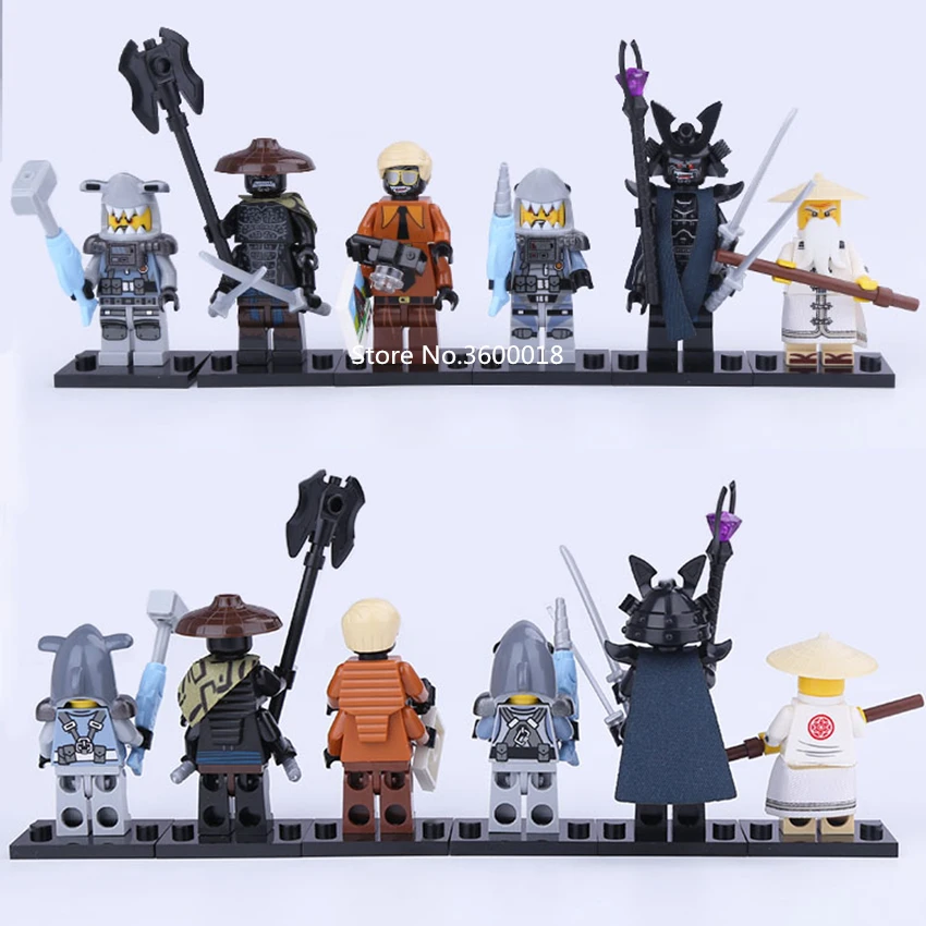 

Decool 10065-10070 Wu Hammer Head Garmadon Mini toy 6pcs/lot Building bricks block MOC Kids Toys Gift
