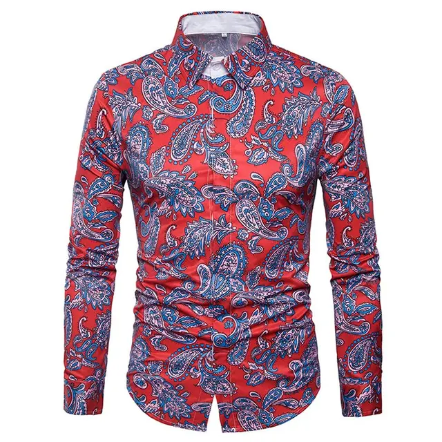 paisley dress shirt mens