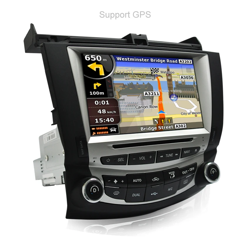 Dinpei " Автомобильный DVD плеер для Honda Accord 7 Автомобильный мультимедийный gps-навигация, радио, стерео WinCE6.0 2003 2004 2005 2006 2007 Dual AC