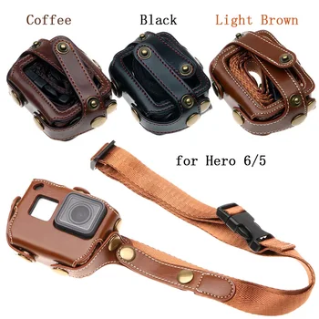 

for Go Pro Hero 7 6 5 Case Protective Bag PU Leather Cover Chest Strap Mount for Gopro Hero 2018 Sport Action Camera Accessories