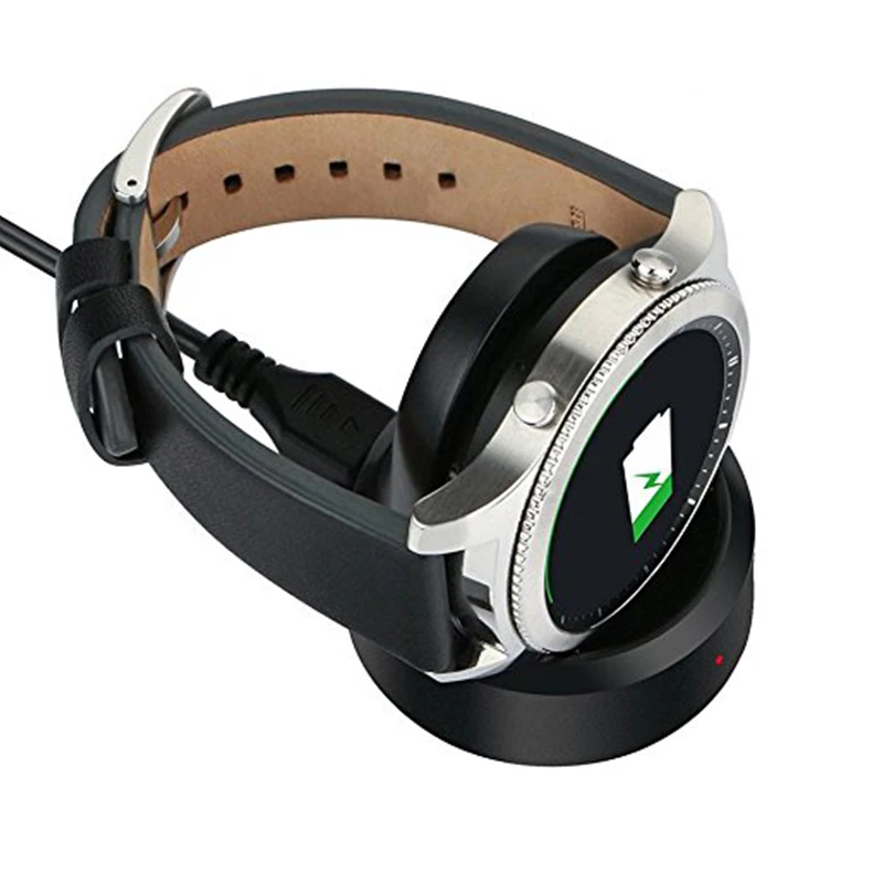 BONOLA QI Беспроводное зарядное устройство для samsung gear S3 S2 Смарт часы Зарядная база
