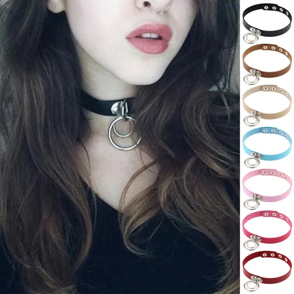 New Fashion 10pcs Gothic Punk Style Alloy Double Circles Pendant Snap