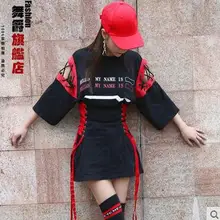 Новинка, для ночного клуба, для девушек, сексуальная обтягивающая одежда, для джазовых танцев, одежда для выступлений, с кисточками, с коротким рукавом, с вырезом, платья с поясом на талии