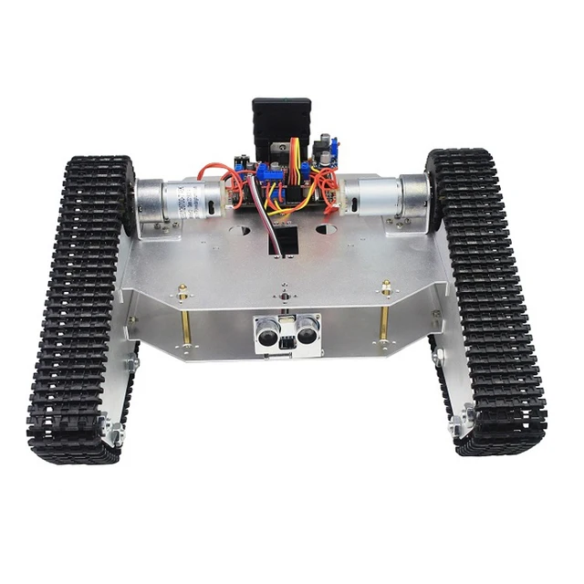 Diy Tracked Tank Chassis Kit Crawler Remote Control Robot