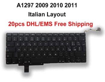 

By Free Shipping DHL/EMS 20PCS For MACBOOK PRO 17 inch A1297 Italy Italian Layout Keyboard 2009-2011