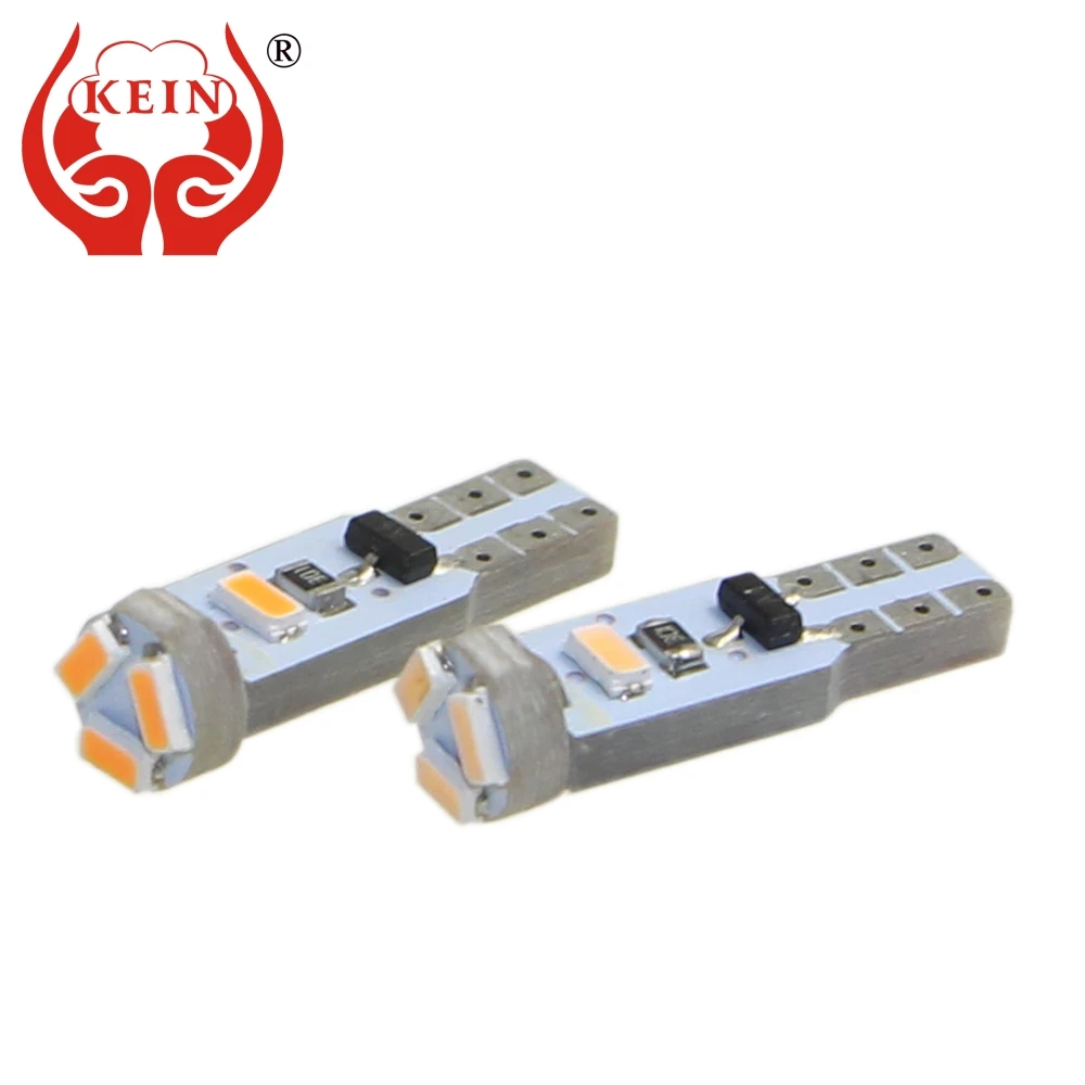 Светодиодная автомобильная лампа KEIN T5 w3w 10 шт. 5smd 3014 высокое качество панель t5