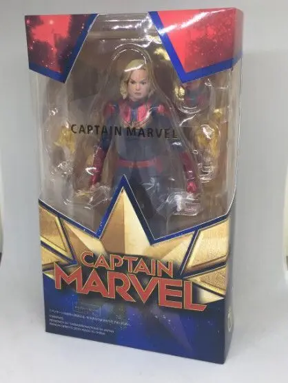 Marvel Мстители Figuarts Капитан Marvel ПВХ фигурка Коллекционная модель игрушки супергерой подарок на день рождения