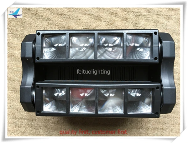 

10pcs/lot 8x3W mini led spider moving head lyre beam RGBW Disco dj show light