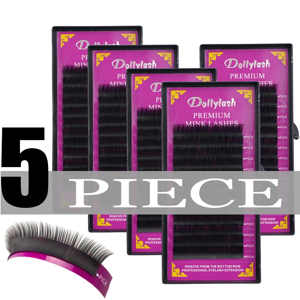 Дешево Dollylash 5 шт. лот партия индивидуальное наращивание ресниц, натуральный наращивание ресниц, производство Кореи, для ткани наращивание ресниц д...