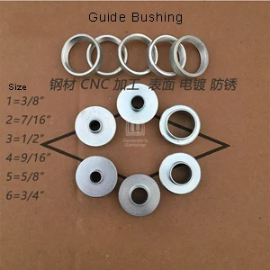 Фрезерная пластина для гравировального станка с ЧПУ - Цвет: 6 Pcs Guide bushing