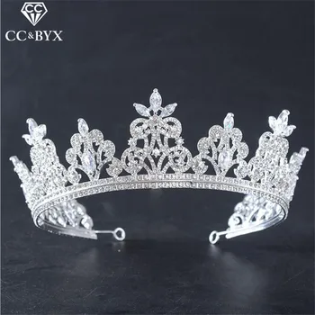 

CC Jewelry crowns tiaras bride crystal luxury wedding hair accessories for women party bridesmaids handmade bijoux brand HG773