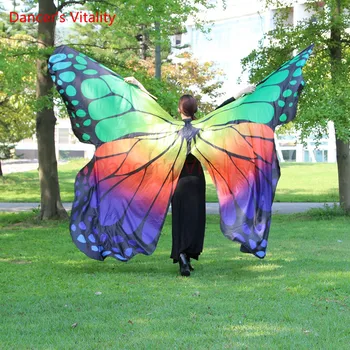 

Dancer's Vitality Showy Butterfly Wing for Dancing Belly Dance Isis Wings BellyDance prop with sticks