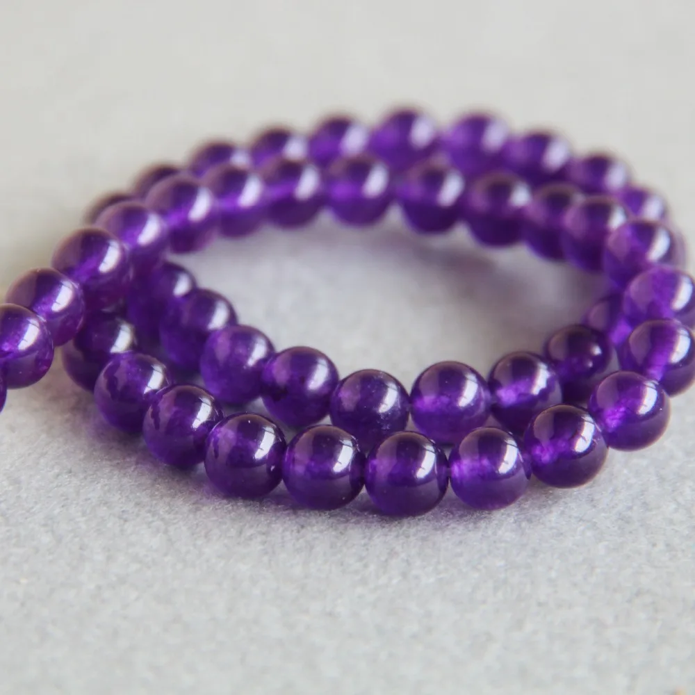 

(Min Order1) 8mm Fashion Natural Purple Alexandrite Beads Stone Round Beads DIY Beads 15inch Jewelry Making Design Wholesale
