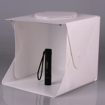 

Dimmer Mini Folding Photography Photo Studio Light Box Shooting Tent With Dual LED Strip Lights 6 Backdrops For Photography