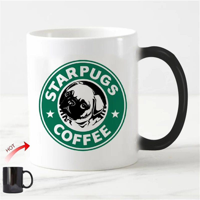 ノベルティパグ犬マジックカップマグ緑starpugsコーヒー犬マグファッションpugdogマグカップ子犬ペットヒップスター動物ドリンクギフトクリスマス11オンス マグカップ Aliexpress