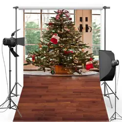 Mehofoto Merry Рождество винил фотографии Задний план для детей Дерево Новый Ткань фланель фон для фото студия st384