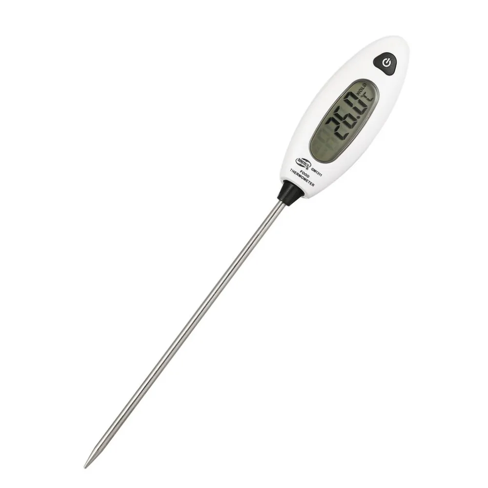 

BENETECH GM1311 Digital Food Thermometer Kitchen Cooking Oil Candy Water BBQ Meat Oven Temperature Stainless Steel Probe Test