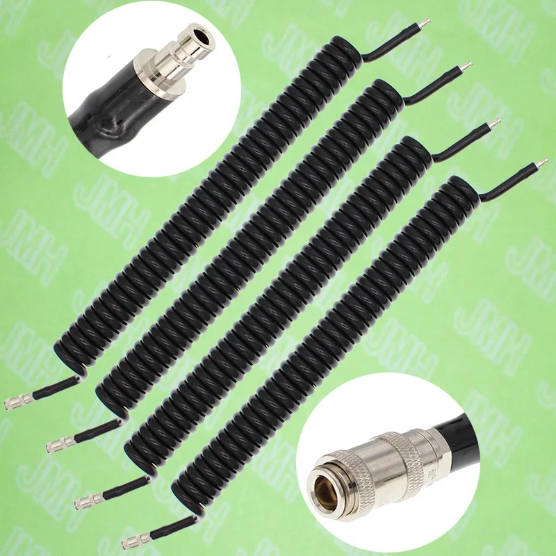 

4PCS NIBP cuff Air Hose helical tube with bayonet connector for HP/Siemens/Mindray/Spacelabs/MEK/NPB/Contec NIBP monitor