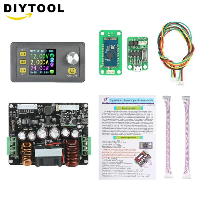 DPH5005 USB BT Buck boost конвертер постоянного напряжения программируемый цифровой