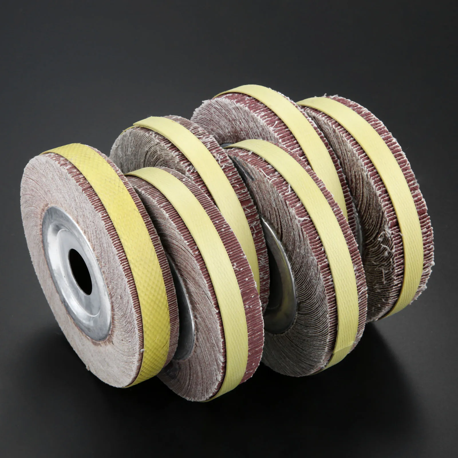 6inch Flange Abrasive Flap Wheel Sanding Cloth Mop Wheel Metal Wood Polishing Grinding Grit 60 80 100 120 240 320
