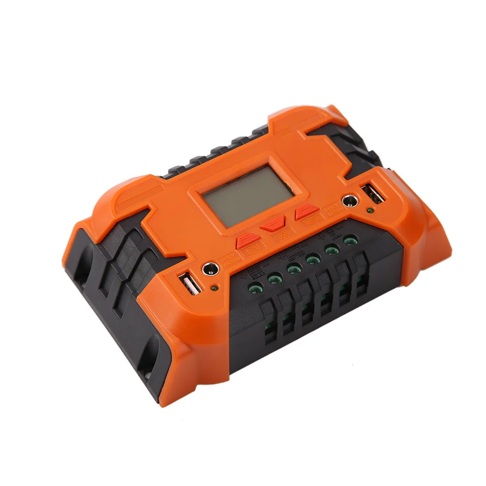 Solar Charge Controller 12/24V Auto Dual USB 2.1A PWM Solar Panel Regulator