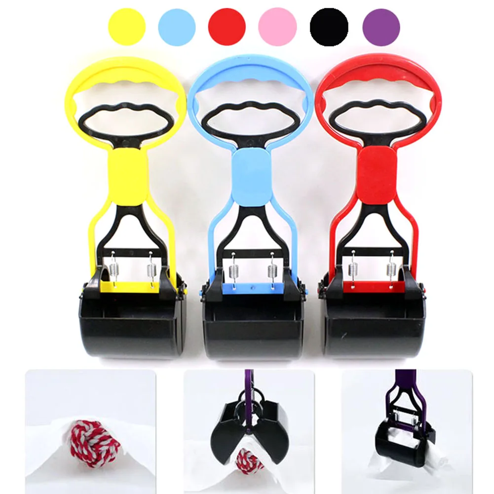 HOT Cat Dog Pooper Scooper Waste Easy Pickup Walking Pet Puppy Poo Poop Grabber Picker Cleaning Tool NDS66