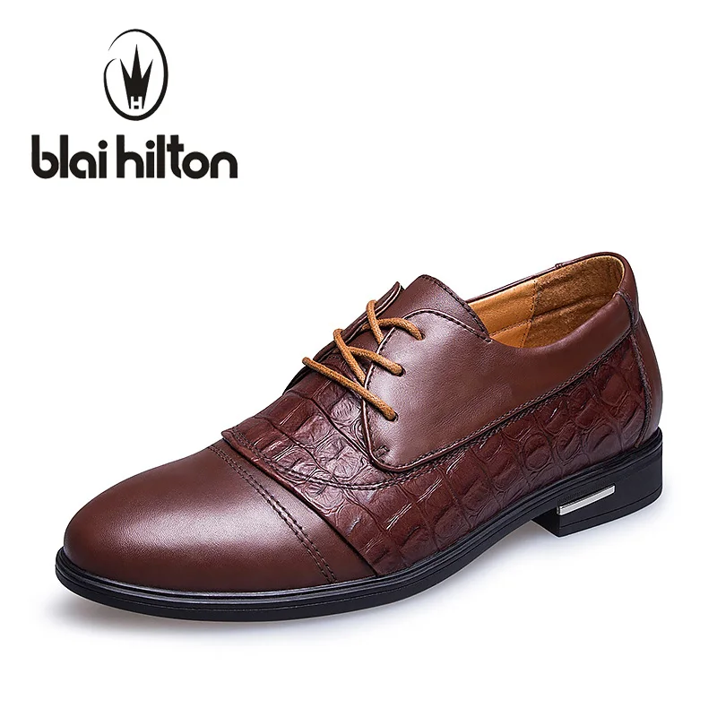 Blaibilton font b Formal b font Shoes font b Suit b font Genuine Leather Luxury font