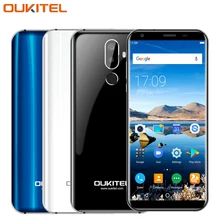Original Oukitel K5 Mobile Phone 5.7inch Screen 2GB RAM 16GB ROM MTK6737T Quad Core Android 7.0 Three Cameras 4000mAh Smartphone