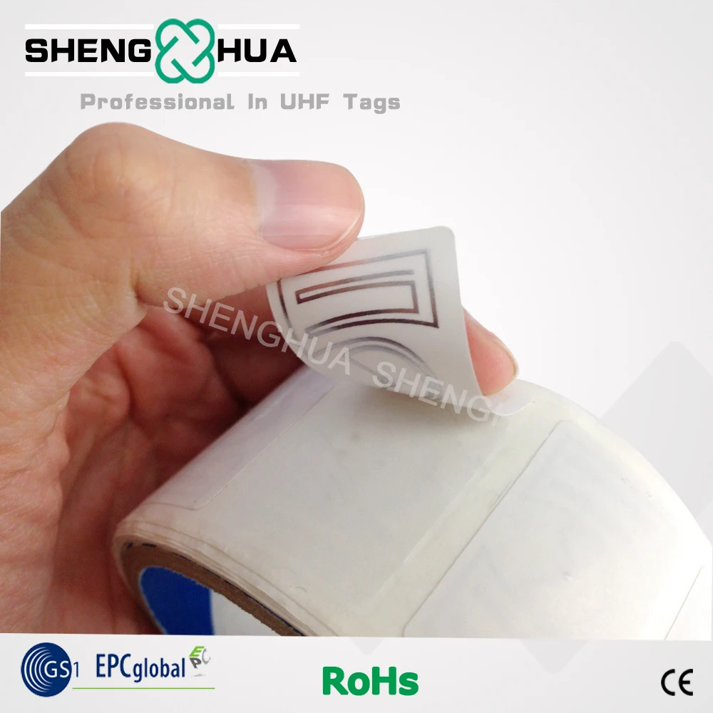 1000 шт/рулон пассивный склад управление стикер Бланк для распечатки UHF RFID наклейки рулон Pape прилипаемый радиочастотный идентификатор стикер этикетка маленький