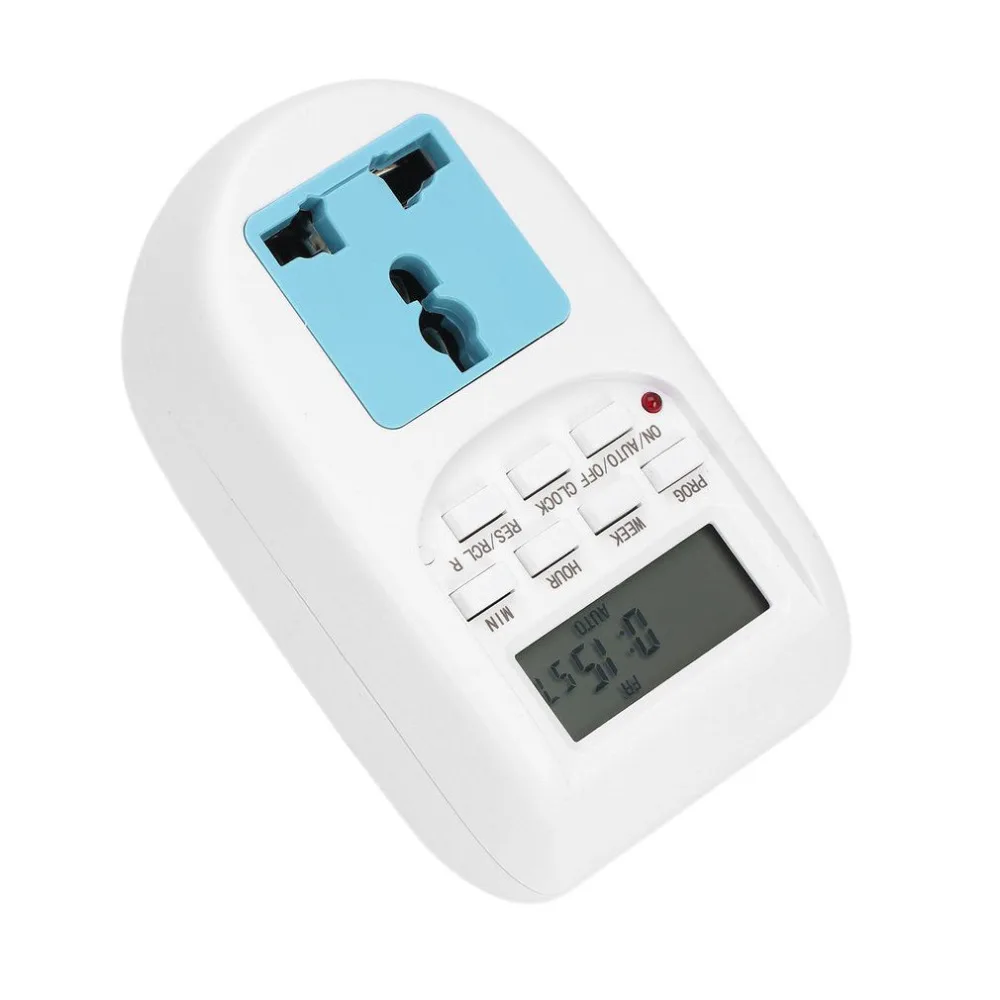 EU Plug New Energy Saving Timer Programmable Electronic Timer Socket